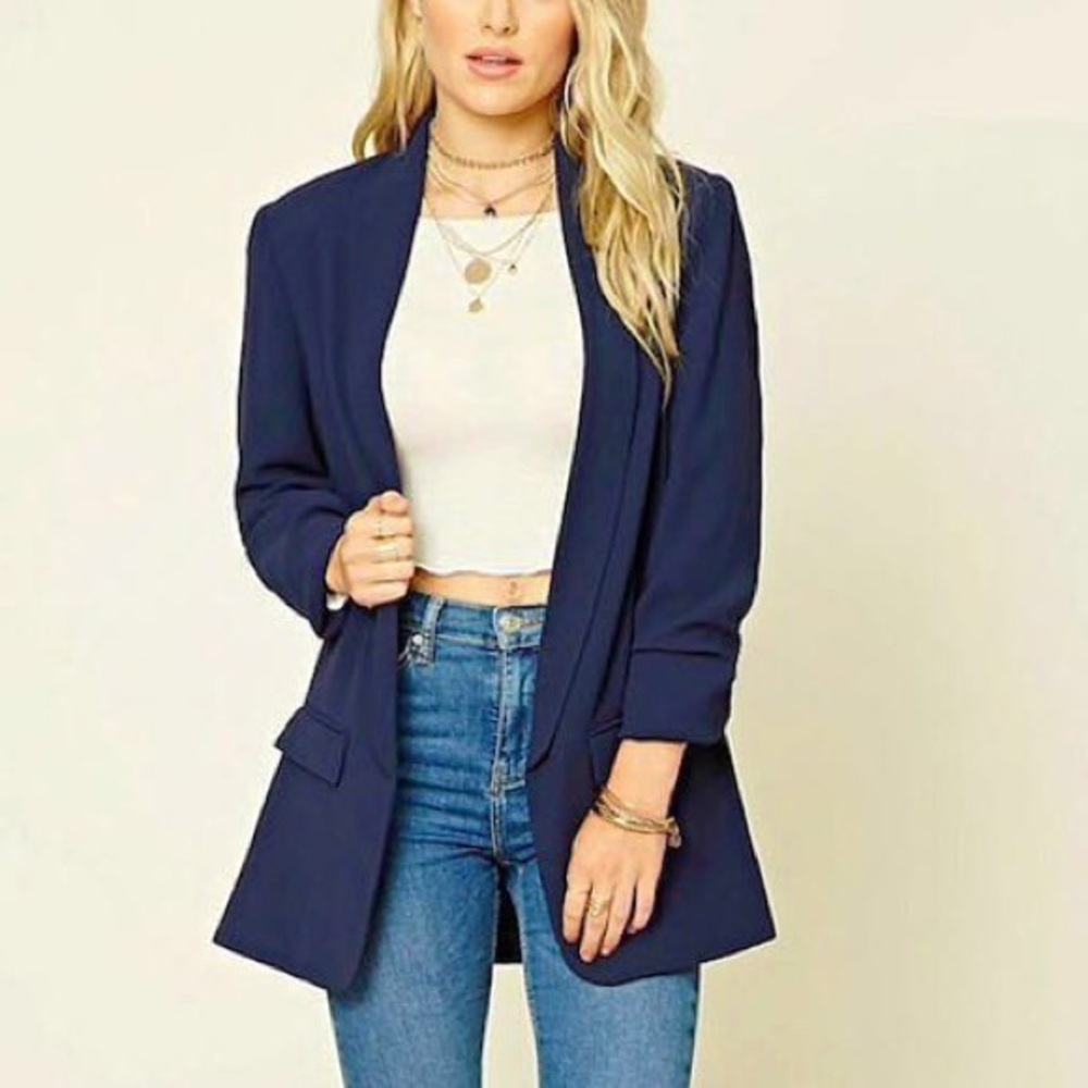 Forever 21 Classic Navy Blazer